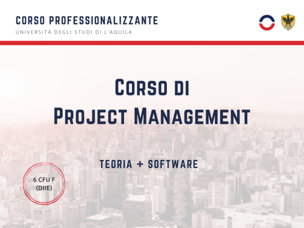 Corso di Project Management teoria e software